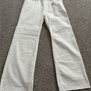 BEVY FLOG Women's White Wide Leg Pants